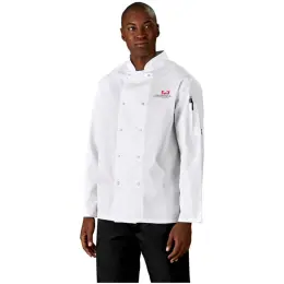 Unisex Long Sleeve Zest Chef Jacket Model Image